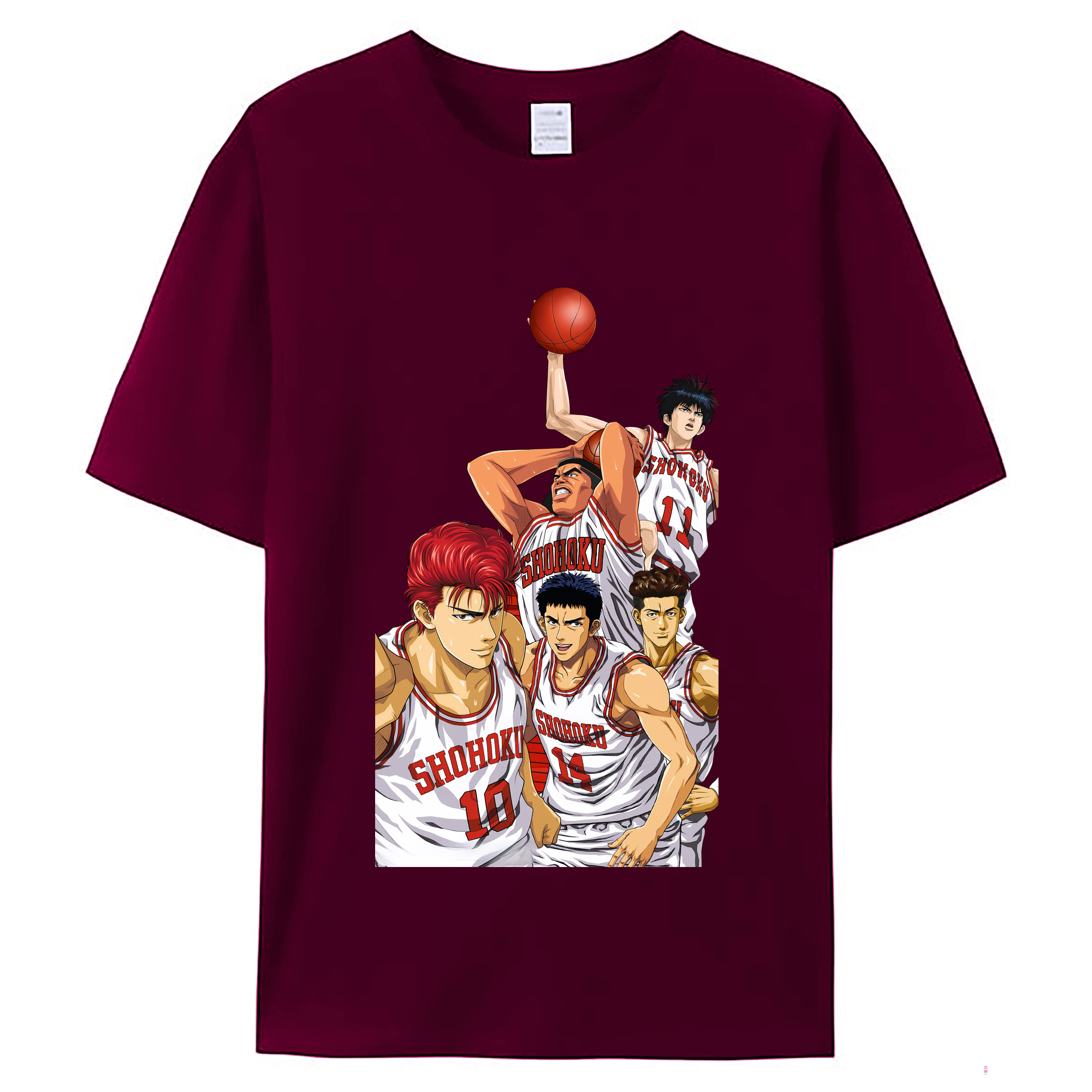 （画像用） SLAM DUNK／スラムダンク レディースカジュアルプリントTシャツ（綿100％）